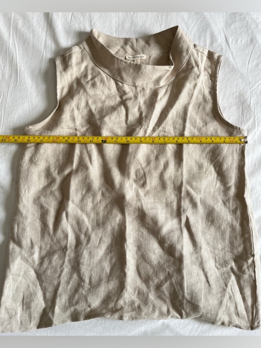 Eileen fisher Women's Wide-Leg Linen Jumpsuit in Natural organic linen - Picture 5 of 7